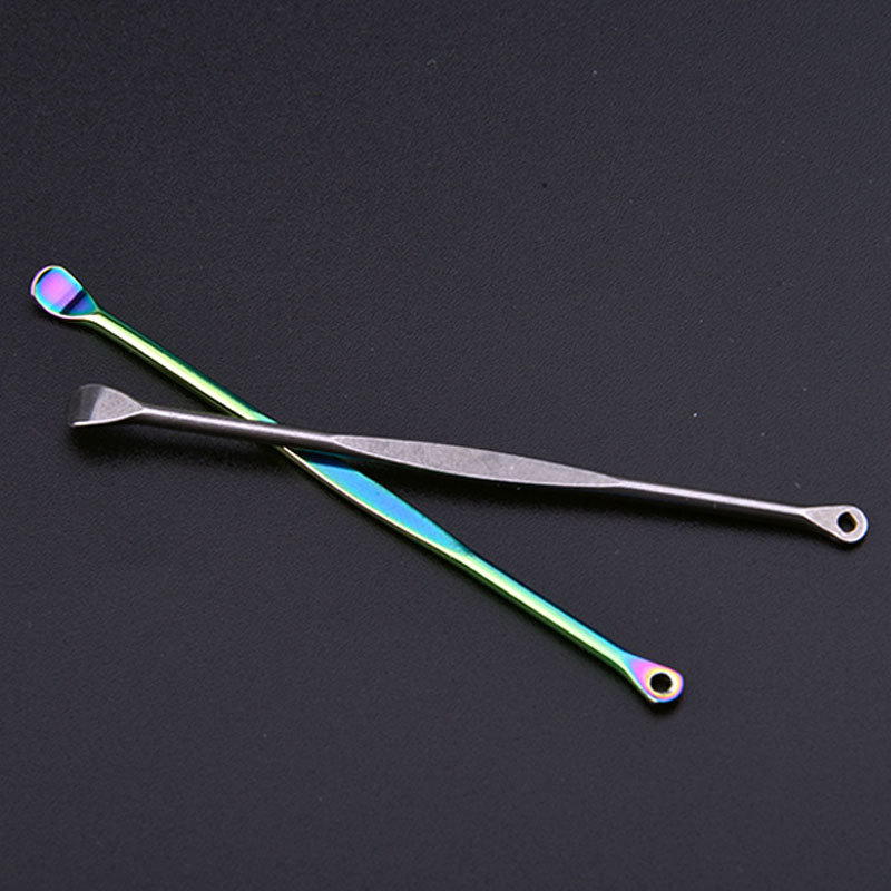 老款式不锈钢耳勺双头两用掏耳器迷你款家用掏耳屎便携单个装耳勺