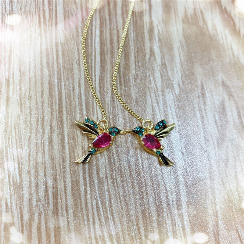 Retro Bird Alloy Inlay Artificial Gemstones Womenu0027S Earrings 1 Pair