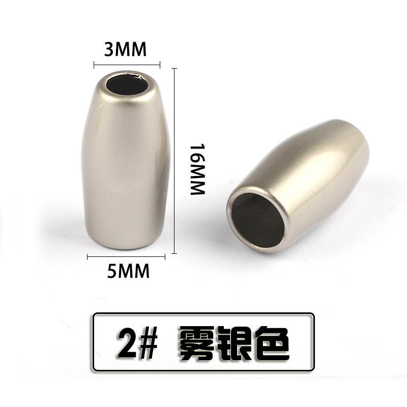 Fuente de la fábrica Nueva campana de metal suéter abajo chaqueta cordón hebilla cuerda elástica hebilla de metal hebilla de aerosol