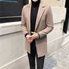 man overcoat Mid length version Autumn and winter new pattern wool Woollen cloth overcoat Korean Edition Trend Fur keep warm man coat