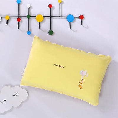 卡通绣花儿童枕全棉枕头枕芯幼儿园男女宝宝可爱熊0-12岁儿童枕芯