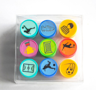 Manufacturers sports series seal 9 PVC boxed pattern seal children's seal