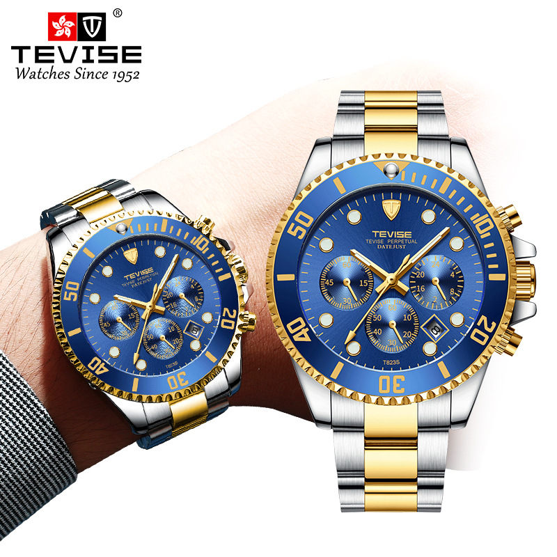 tevise Twiss 823 fashion man watch fully automatic Mechanics waterproof man business affairs watch