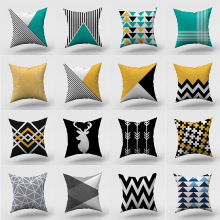 新款北欧简约几何抽象系列抱枕套 批发家居沙发靠枕抱枕套