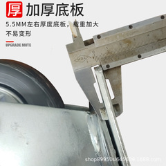 Directional heavy-duty silent wheels, ultra-quiet dual-bearing swivel casters, rubber wheel hand truck flat wheels