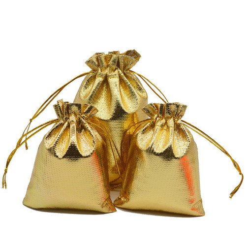 Gold and silver cloth pocket jewelry drawstring small cloth bag gold and silver gift storage packaging bag manufacturer wholesale