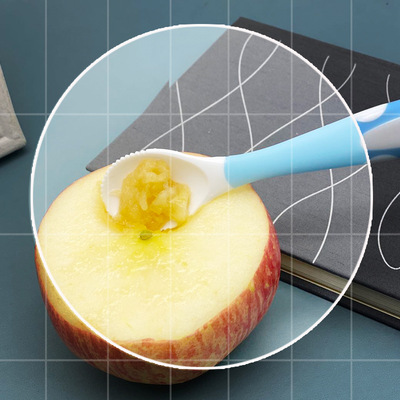 2021刮泥勺婴儿辅食勺儿童刮苹果泥勺子PP刮水果泥宝宝辅食工具|ms