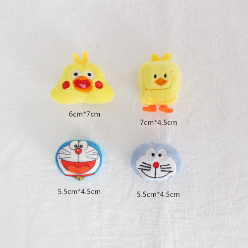 Cartoon plush doll brooch Jingle Cat Doraemon Duck Parrot Chicken Pin Bag Accessories Clothing Accessories