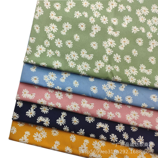 Little daisy chiffon printing 100d on all sides of small…