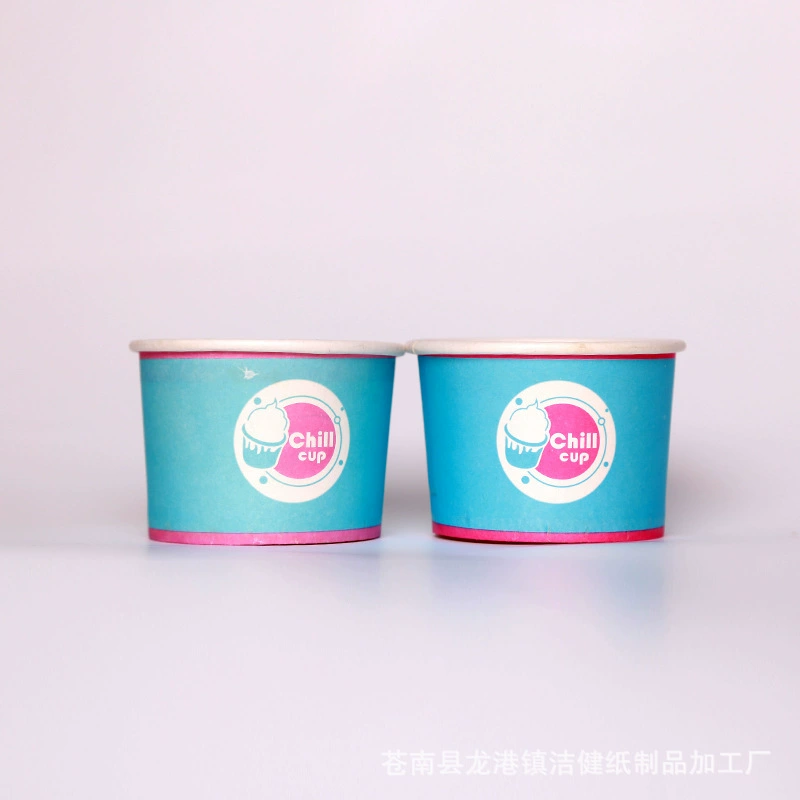 Сетка красного мороженого бумажный стаканчик одноразовый шарик мороженого бумажная миска маленький мультяшный йогурт мороженое упакованная коробка