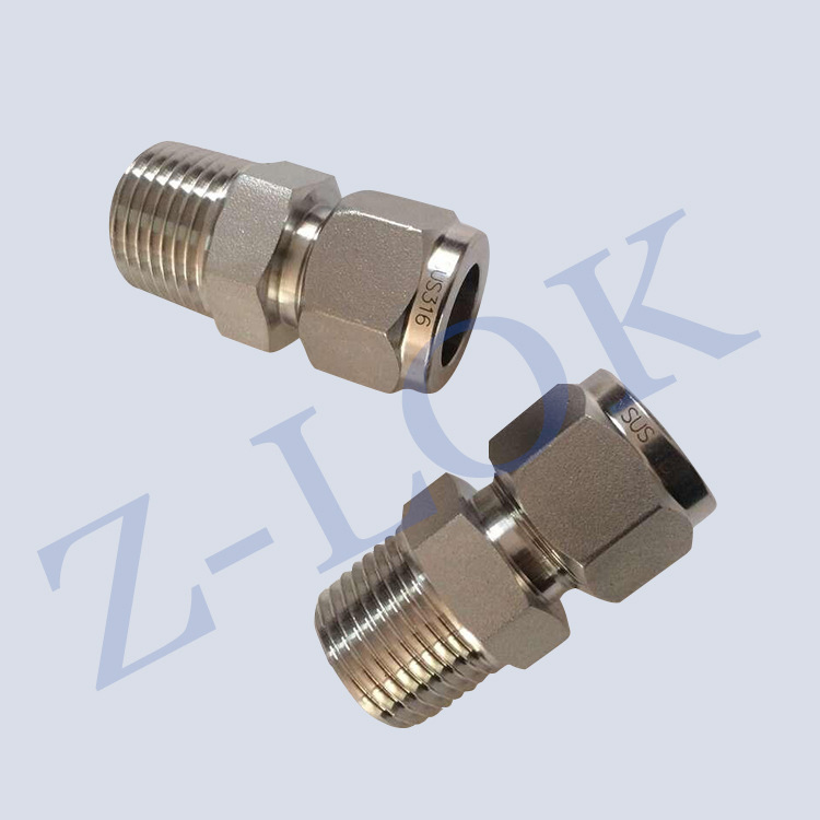 厂家批发卡套式直通管接头 通用五金配件