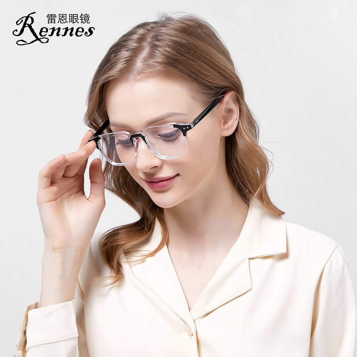 2020 nuevo marco de gafas retro coreano moda cuadrado gafas lisas hombres y mujeres gafas de tiro callejero marco 3327ZN