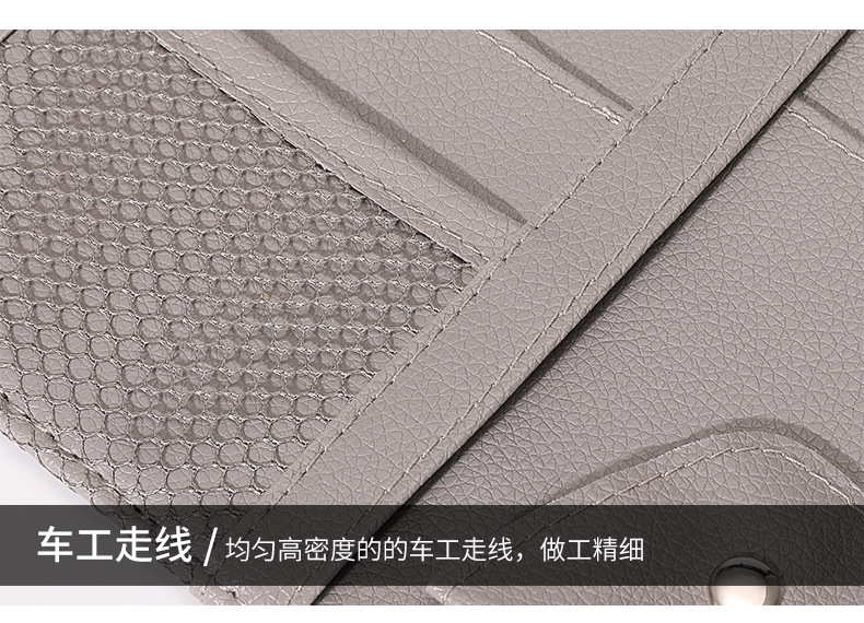 Cross-Border Car Sun Visor Glasses Clip Zipper Type Car Ticket Holder Sunshade Car Phone and Document Holder Storage Bag