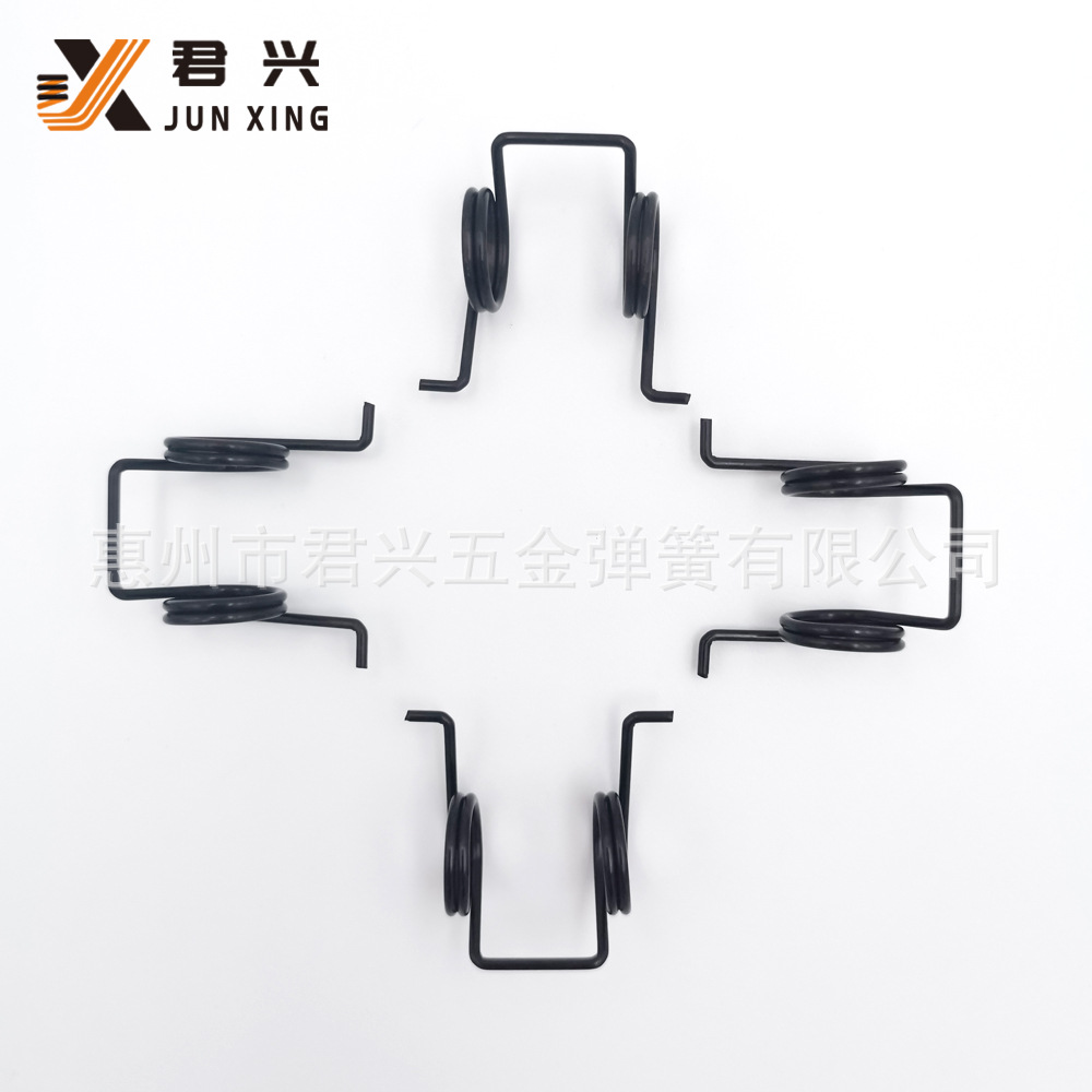 扭力扭转弹簧碳钢表面煲双扭簧五金夹子弹簧销钉加工