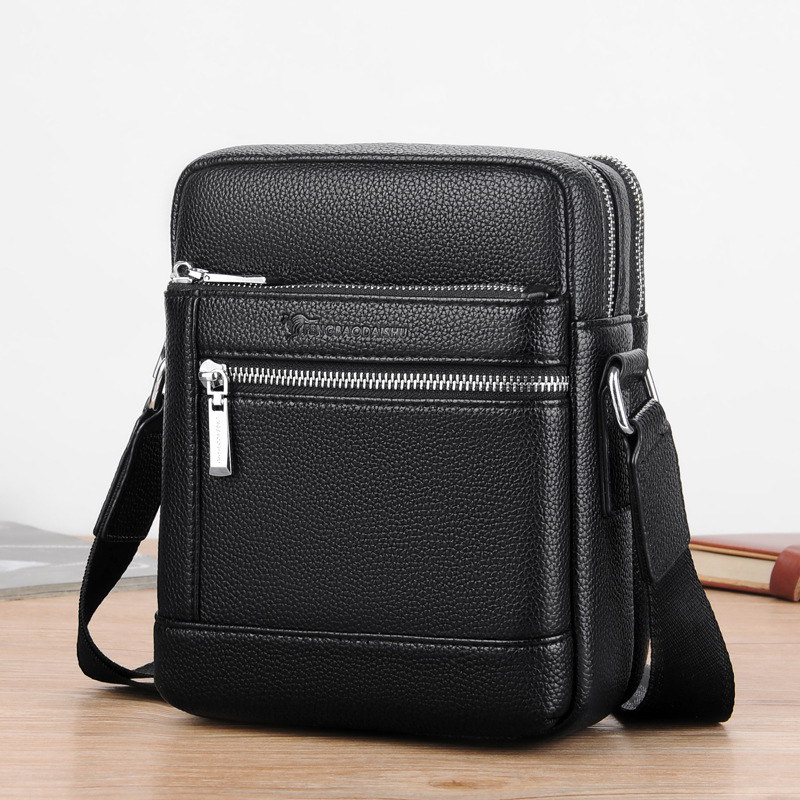 kangaroo Men's bag The single shoulder bag man a leather bag fashion Trend knapsack leisure time Bag High-capacity Inclined shoulder bag