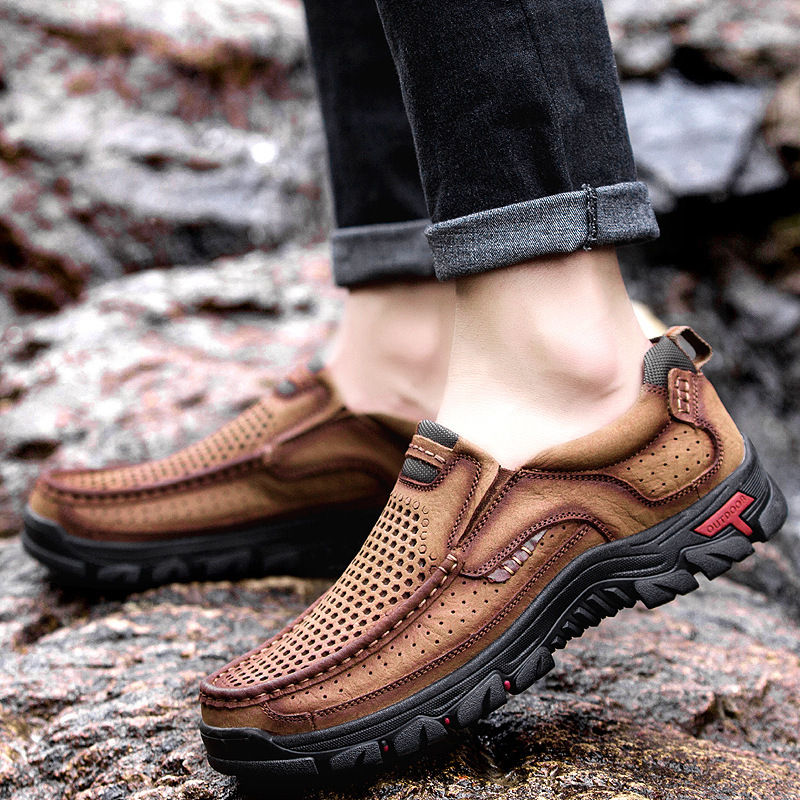 2022 primavera y verano nuevos zapatos casuales transfronterizos de montaña transfronterizos zapatos de hombre de edad media