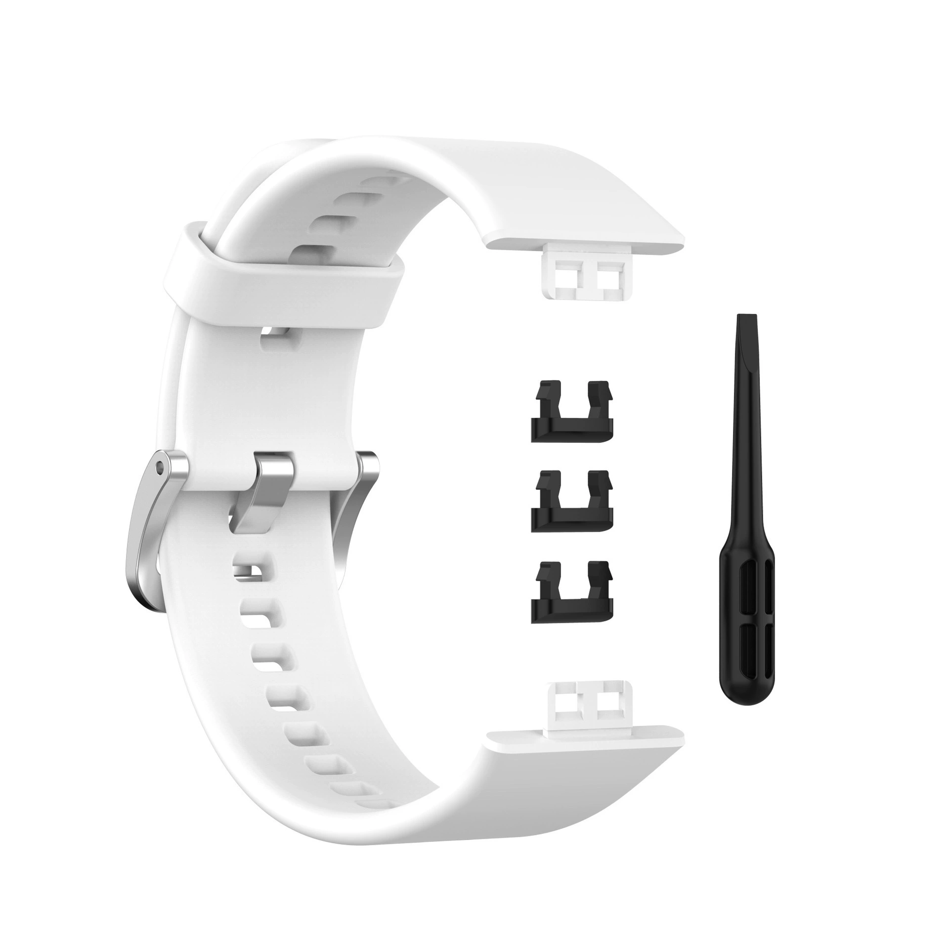 Силиконовый ремешок для часов (Huawei) Watch Fit, силикон медицинского класса, пряжка из нержавеющей стали, 14 цветов
