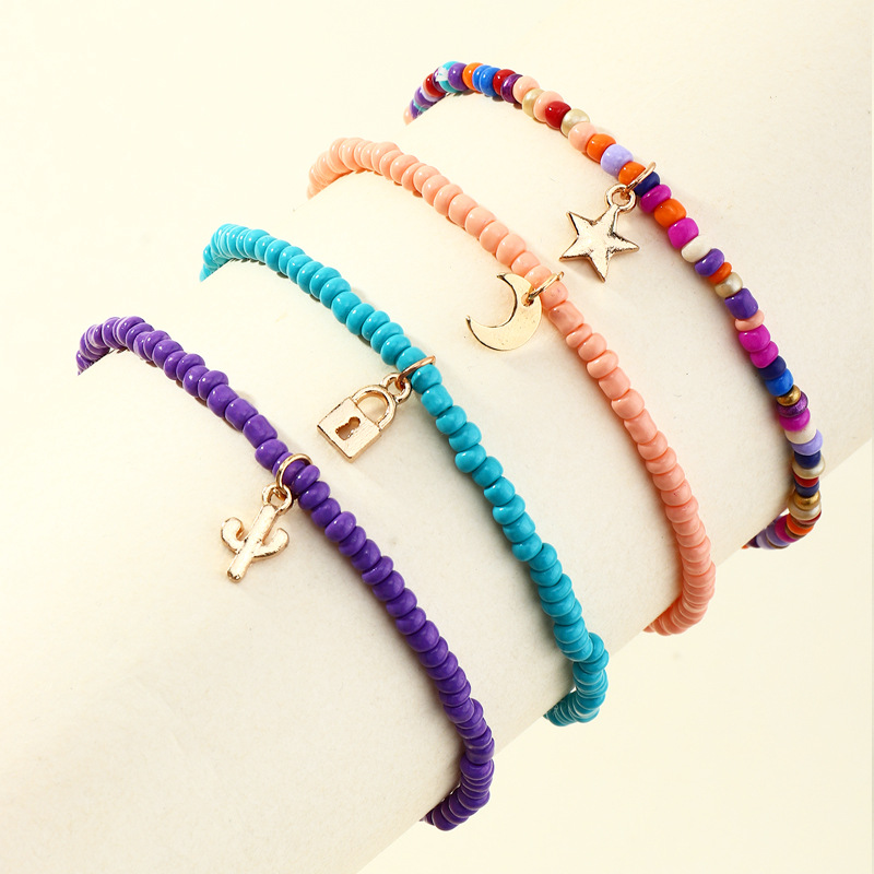 Creative Trend Rice Bead Anklet display picture 9