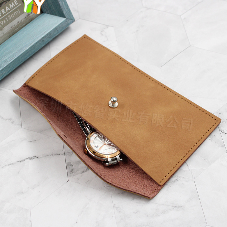 牛皮手表收纳袋 手表收纳袋 多功能首饰收纳包 皮质手表袋