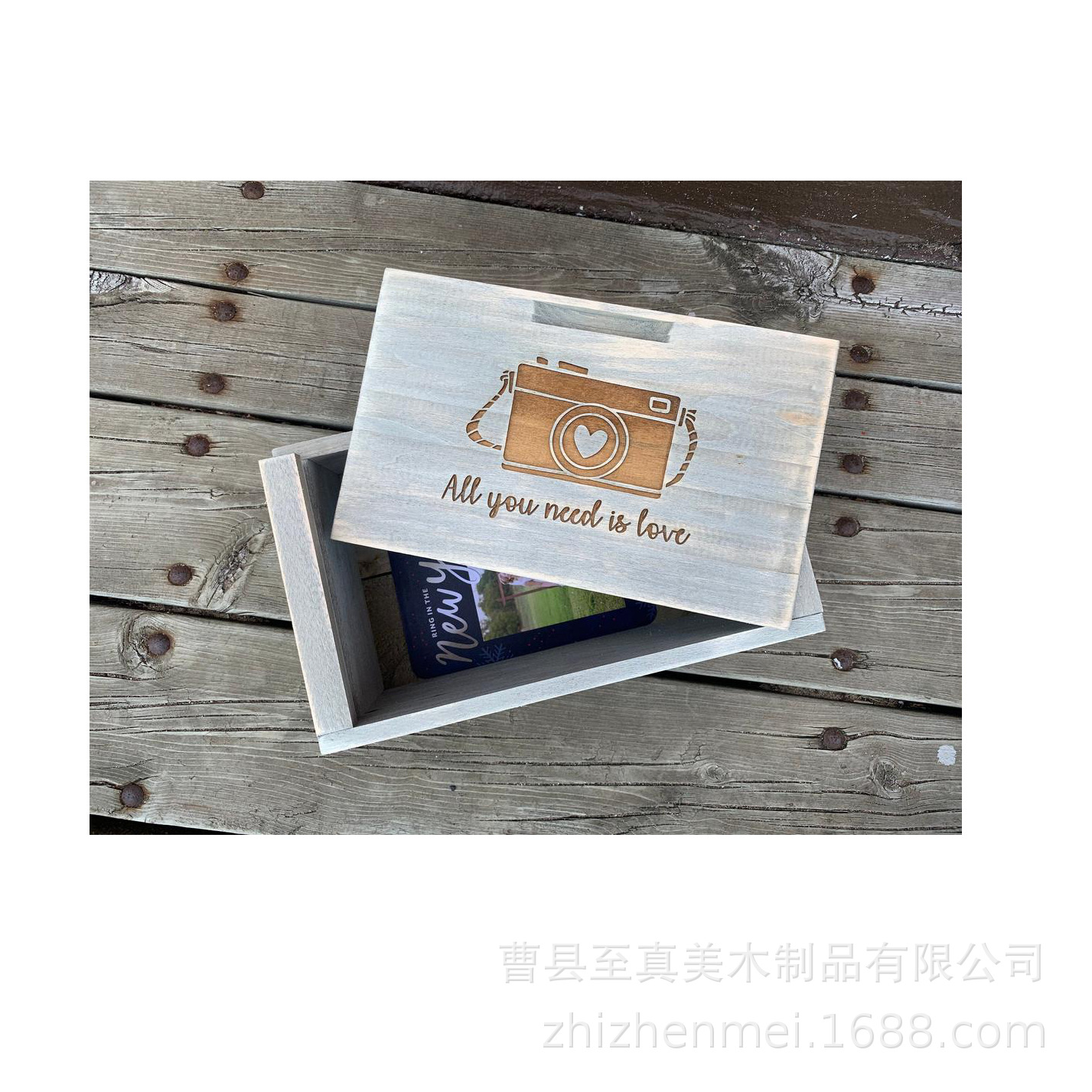 实木桌面收纳化妆盒长方形木盒汉服相册证件礼品包装木箱