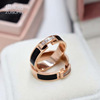Golden epoxy resin for beloved stainless steel, zirconium, gemstone ring, pink gold, wholesale