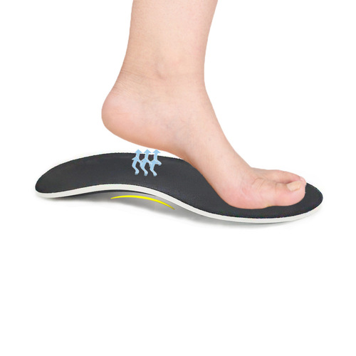 EVA flat foot orthopedic insoles for men and women arch support corrective insoles relieve pressure shock absorbing black insoles