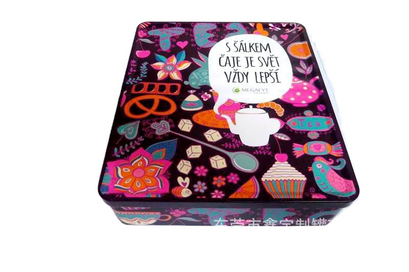 Caja de hierro para galletas de ardola tibetana, especialidad de Suzhou, galletas de ardola de ardola, lata de hierro, caja de regalo de metal de azúcar de sésamo, miel
