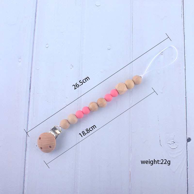 Nueva fábrica directa bebé Beech juguete mordedor bebé chupete de silicona pezón anti-gota cadena materna y infantil suministros