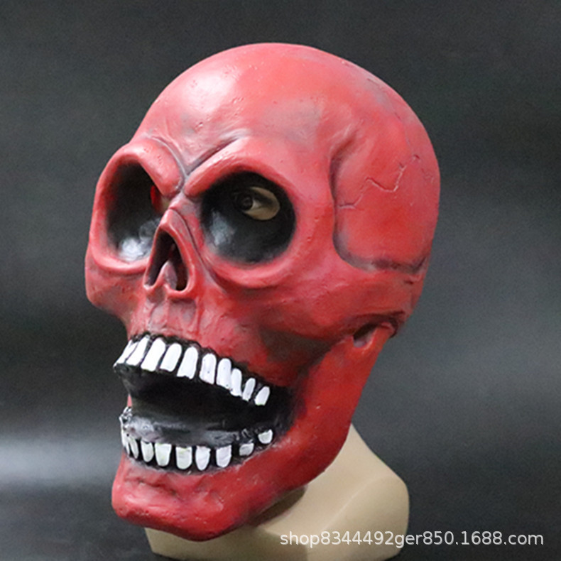 Halloween cráneo máscara horror scary truco de látex tocados cabeza del cráneo de color casa embrujada bar vestir Accesorios