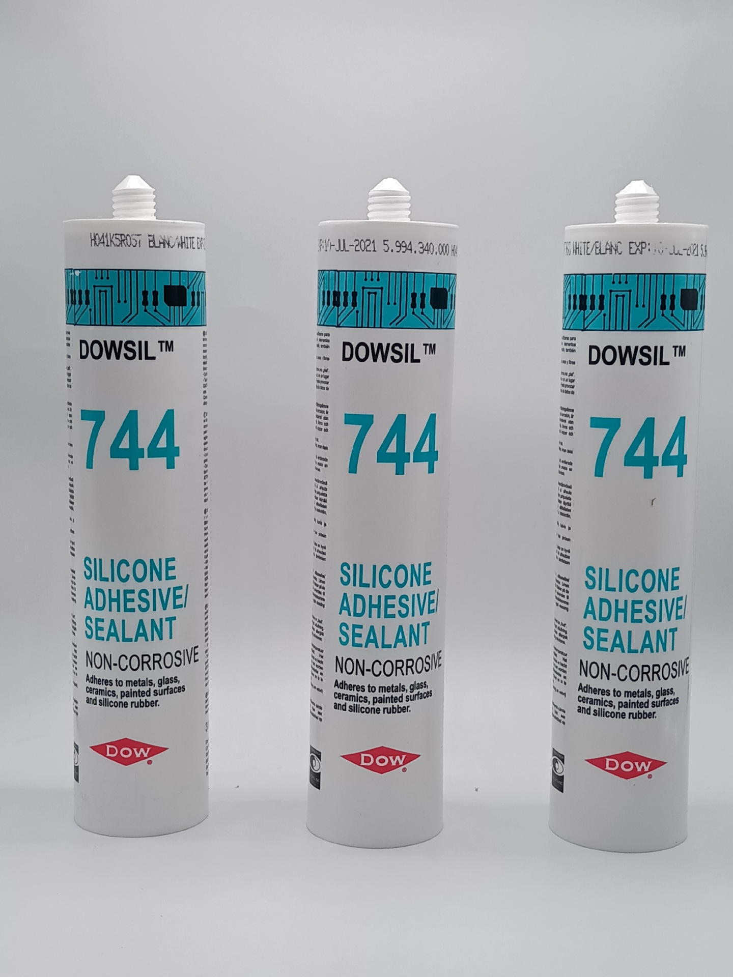 道康宁744硅胶DOWSIL 744RTV白色密封胶通用型电子粘接固定绝缘胶