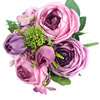 5 heads of England rose simulation flowers Aesthetic European -style silk flower dried flowers high -grade over -the -tab decorative manufacturers wholesale