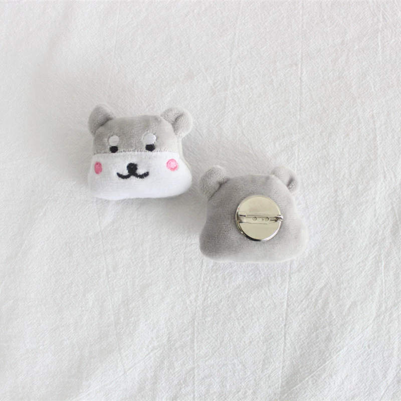 Nuby, мультяшная брошь-кофе, аксессуар, с маленькими медведями