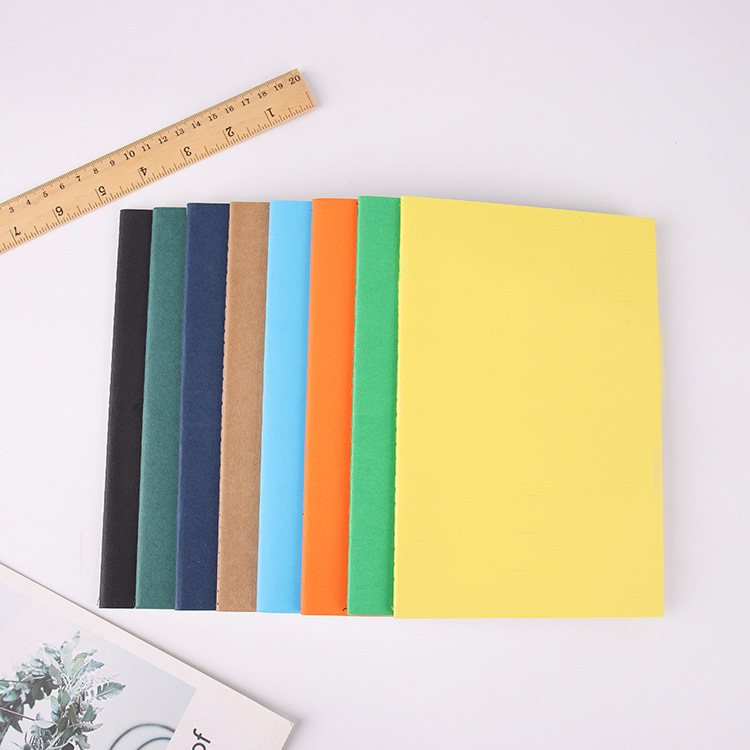多款顏色現貨車線本  牛皮紙記事本 作業本 簡約筆記本教育培訓本