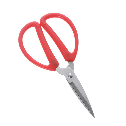Household stainless steel scissors with red handle large red paper scissors student office stationery handmade small tailor scissors