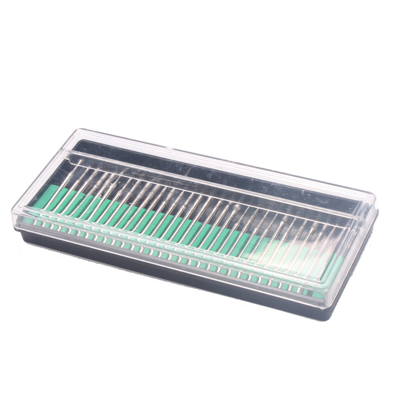 Cross-border especial para manicura 30 Unids diamante molienda cabeza muerta traje de eliminación de la piel eléctrica herramienta de molienda eliminación de uñas molienda cabeza B