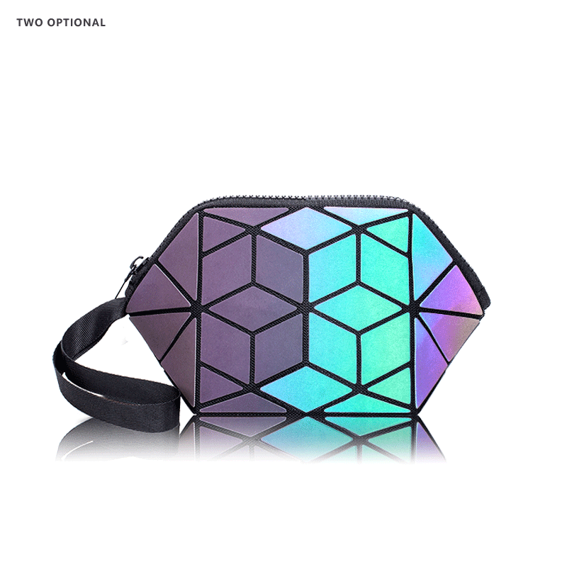 Women's Cosmetic Bag,Korean Style Coin Purse,Irregular Oval Rhombus Geometric Bag,Ready-made Gift Bag