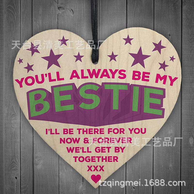 40 estilos nuevo 100mm amor madera chip colgante 1 Pack