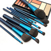 Blue soft brush, 12 pieces, 8 pieces, with gem