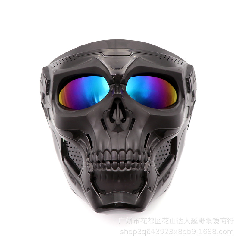 Motorcycle Goggles, Sports Riding Harley Goggles, Skull Mask Tactical Helmet