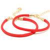 Red rope bracelet, red birthday charm, simple and elegant design
