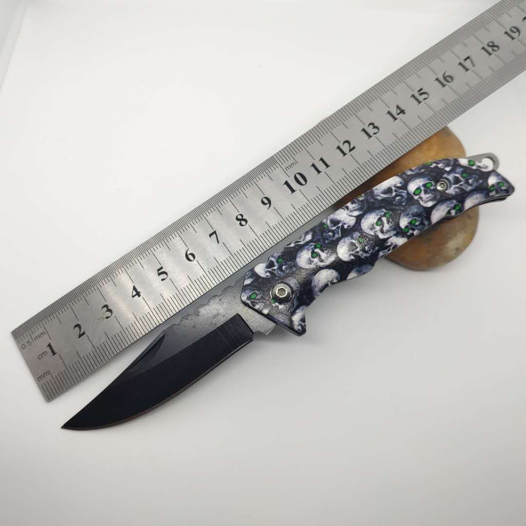 新品不锈钢折叠刀四件套 露营野外 水果刀礼品刀