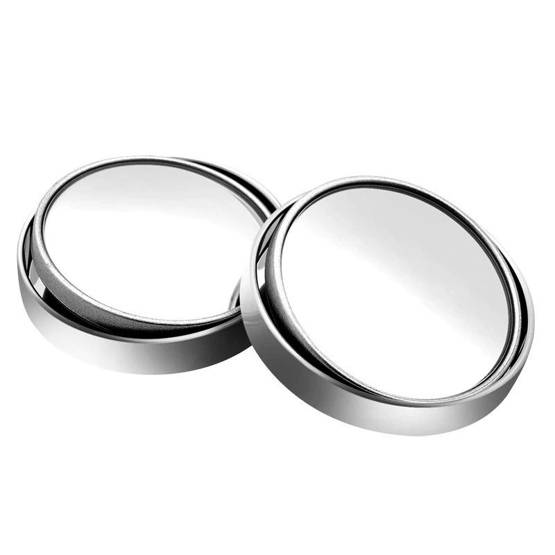Вращающийся на 360 градусов пресс тип автомобиля маленькое круглое зеркало заднего вида Автомобиль большое поле зрения реверсивное вспомогательное зеркало для слепых зон HD стекло