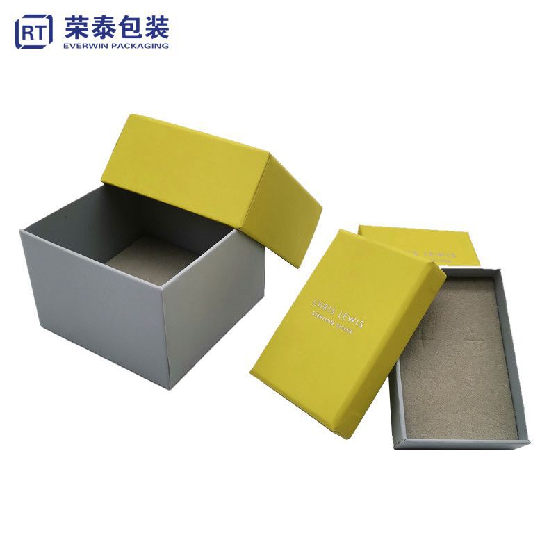 上下盖印刷纸盒制定耳钉项链吊坠活动海绵绒布包装盒烫印礼品盒子