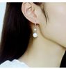 Fashionable earrings from pearl, jewelry, Japanese and Korean, Korean style, Birthday gift
