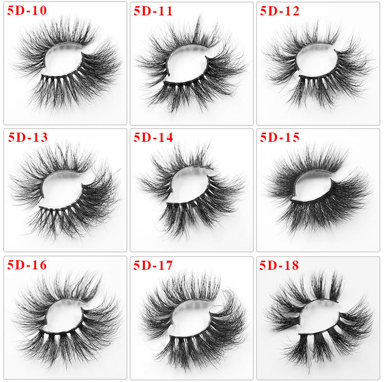 Three-dimensional Cross Thick 25mm Mink Hair False Eyelashes display picture 1