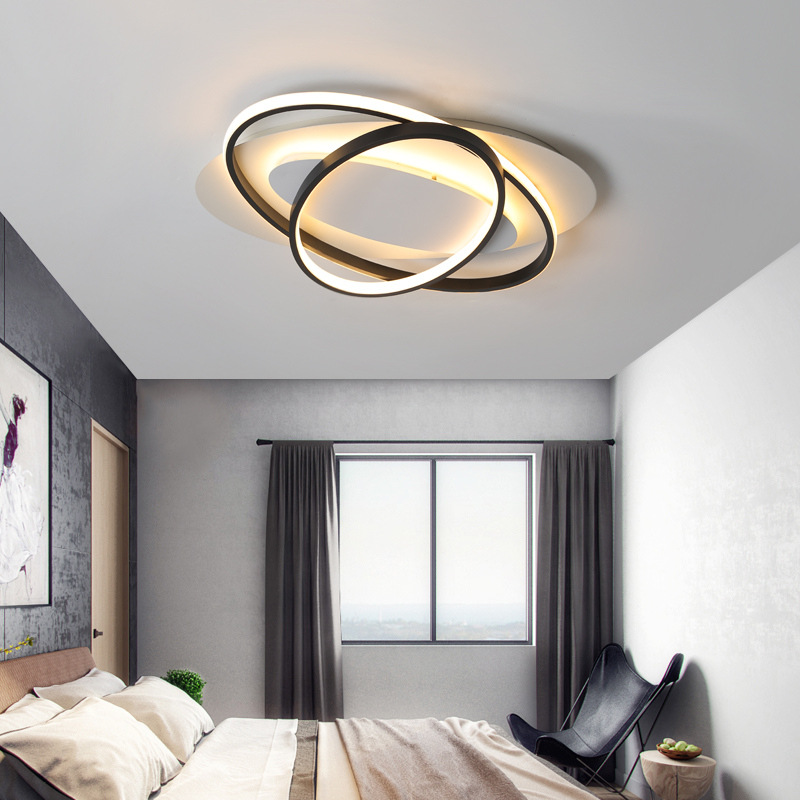 new pattern Warm originality led Ceiling lamp Modern simplicity atmosphere Living room lights personality Master bedroom Study Lighting