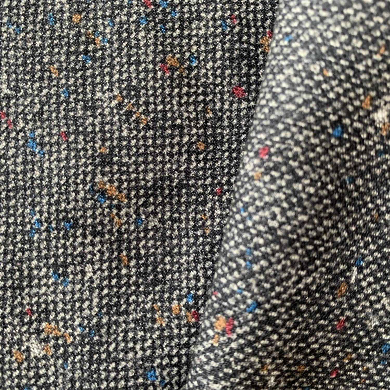 服装面料 人字斜仿麻西装面料 春秋薄款时尚好看