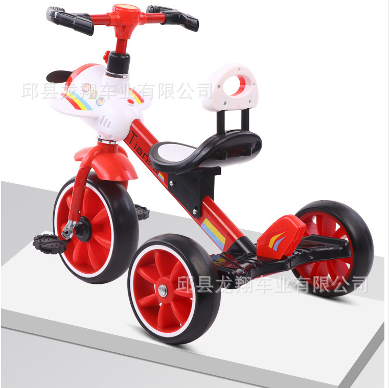 Bicicleta triciclo para niños 1-6 años coche infantil de tres ruedas grande y estable