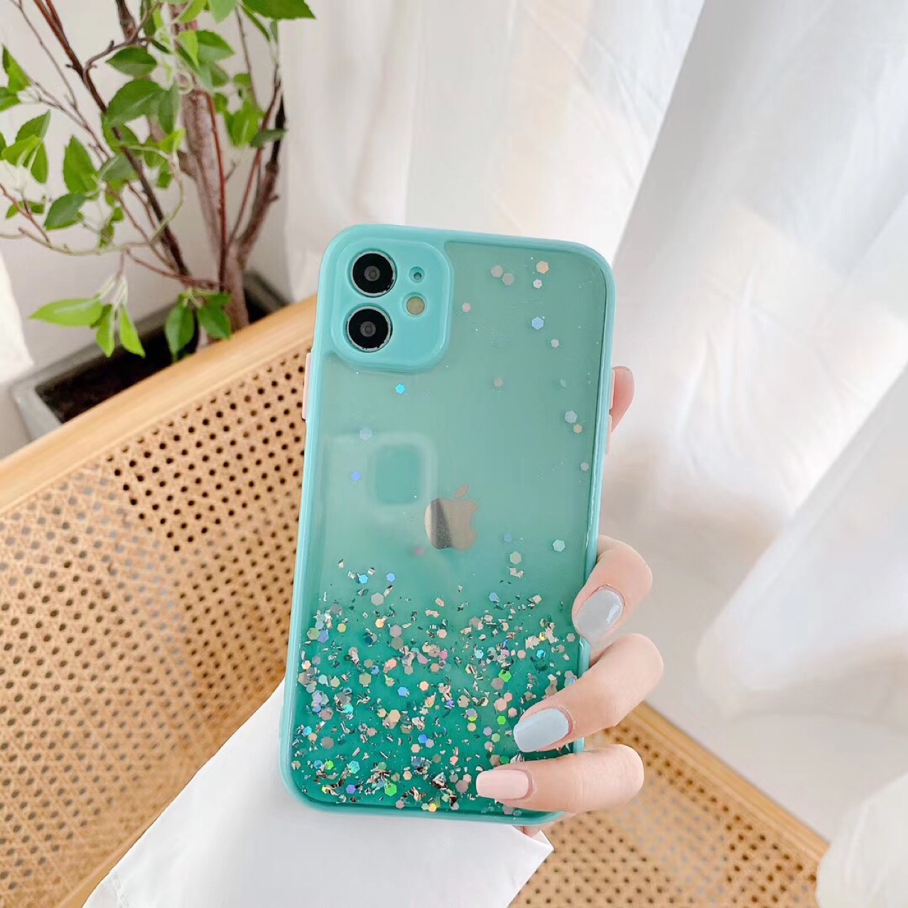 Fashion Gradient Color Sequin Plastic   Phone Accessories display picture 4