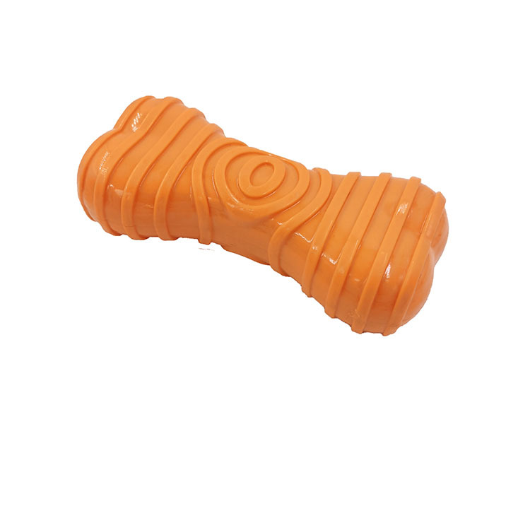 Venta directa de fábrica perro juguete sonido hueso TPR molar diente Limpieza Grande mascota entrenamiento juguete en stock al por mayor